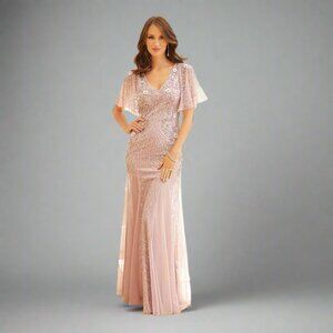 MGNY dusty rose dress, size 14, NEW WITH TAGS!